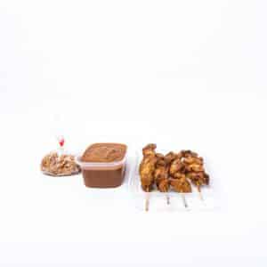 Sate ayam (4 stuks) met satesaus